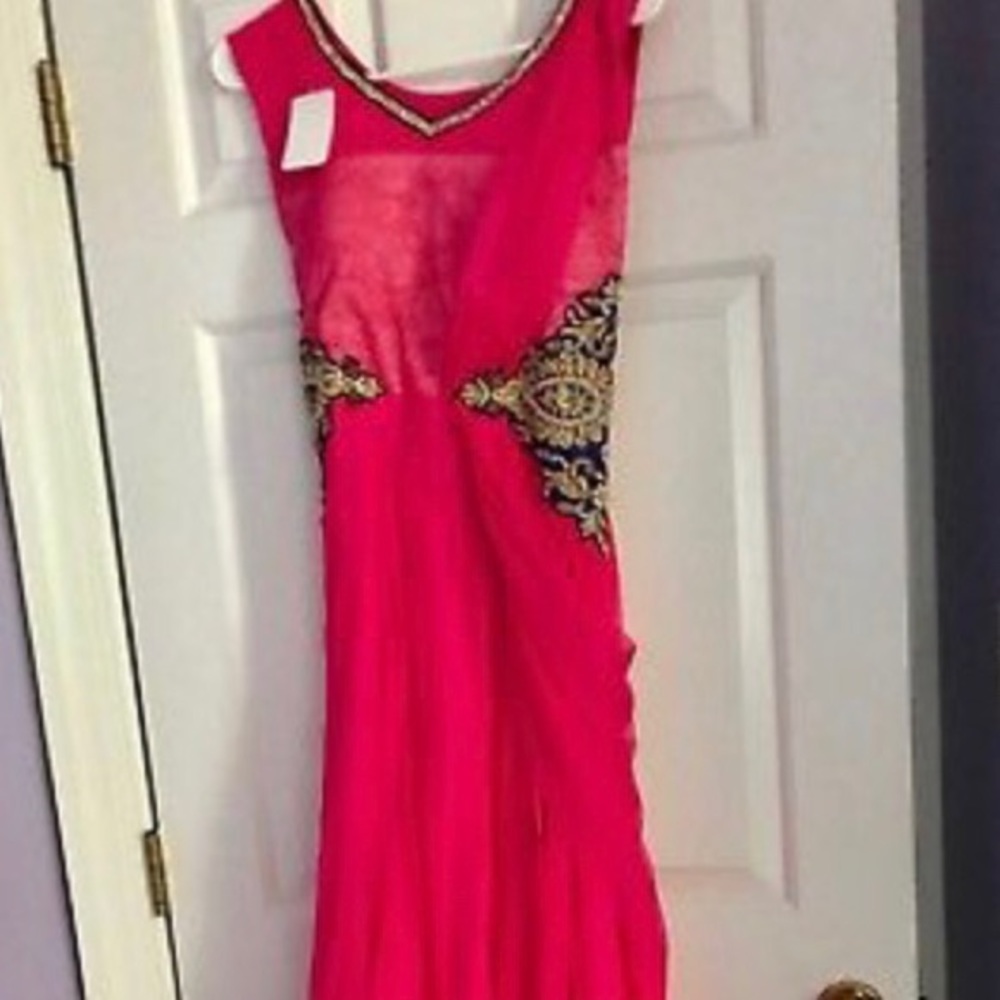Brand New Hot pink Indian gown with tag